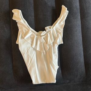 Medium White Forever 21 Body Suit